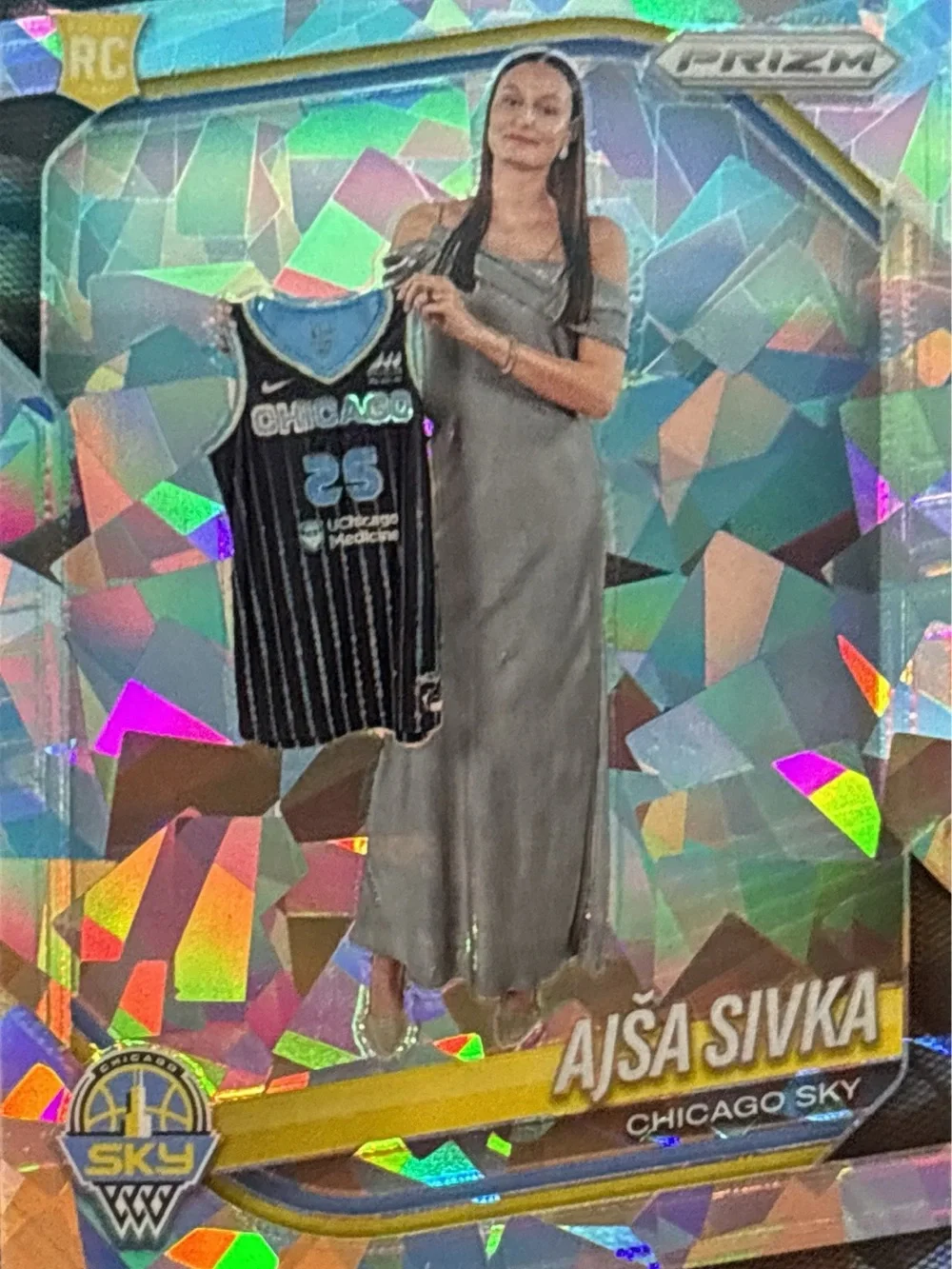Panini Prizm Ajsa Sivka Chicago Sky Rainbow Prizm Rookie Basketball Card